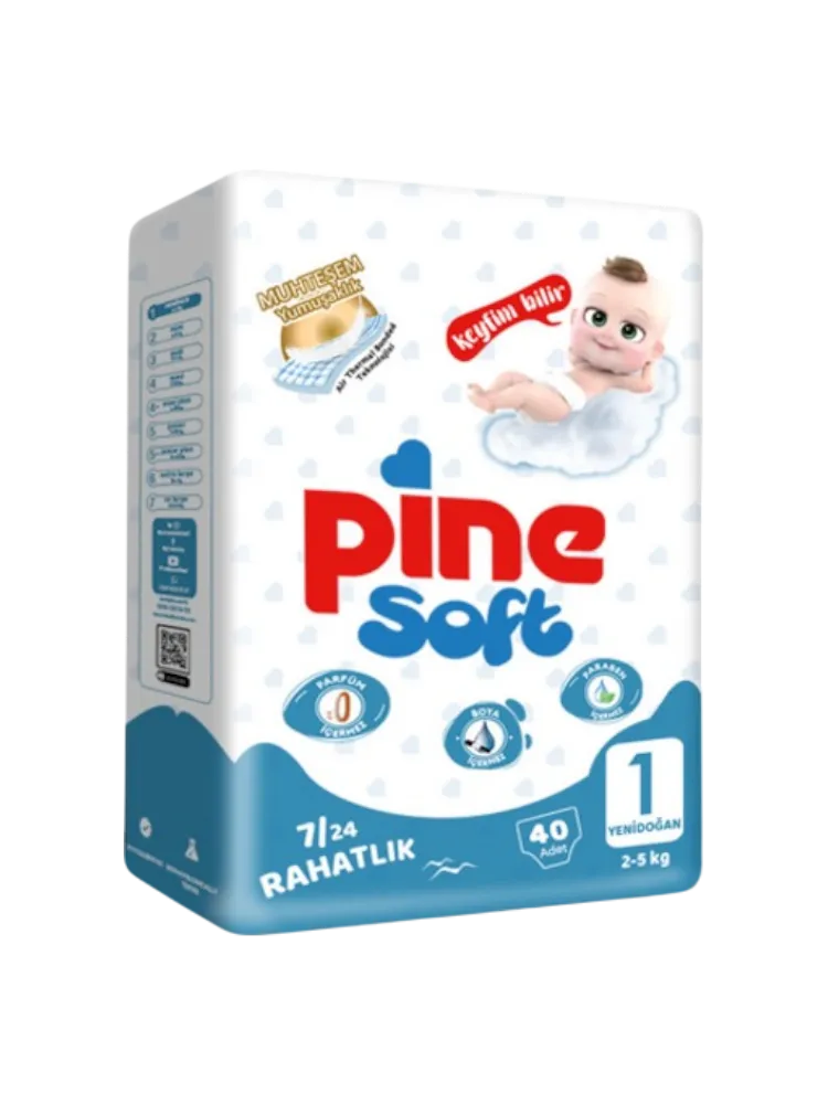 ПОДГУЗНИКИ PINE SOFT MAXI 4 7-14КГ 26ШТ(4)