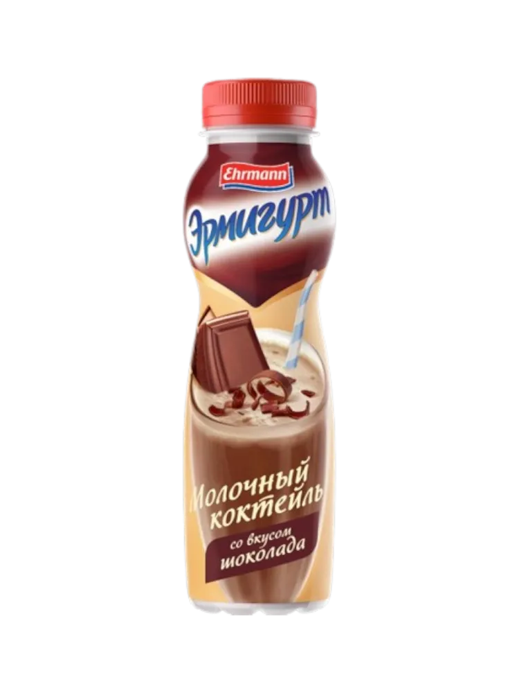 КОКТЕЙЛЬ ЭРМИГУРТ СО ВКУСОМ ШОКОЛАДА 2,5% 280Г(6)