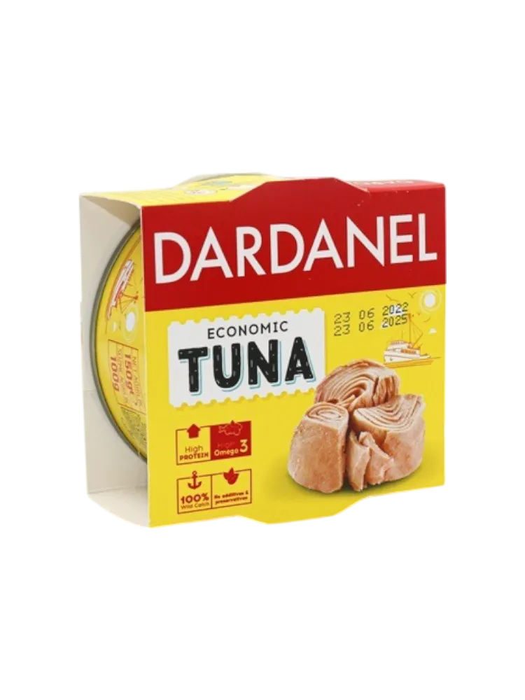 ТУНЕЦ DARDANEL 150Г DARDANEL КУСКОВОЙ В ПОДСОЛН МАСЛЕ(24) - фото 1