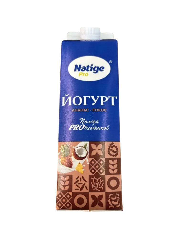 ЙОГУРТ ПИТ НЭТИЖЕ PRO АНАНАС/КОКОС 1,5% 0,9КГ П/П(20)