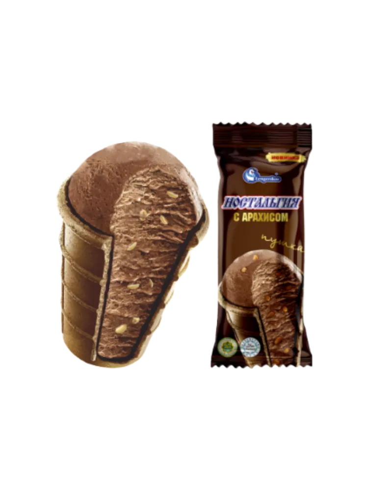 МОРОЖЕНОЕ НОСТАЛЬГИЯ С АРАХИСОМ СТАК 100Г(25)