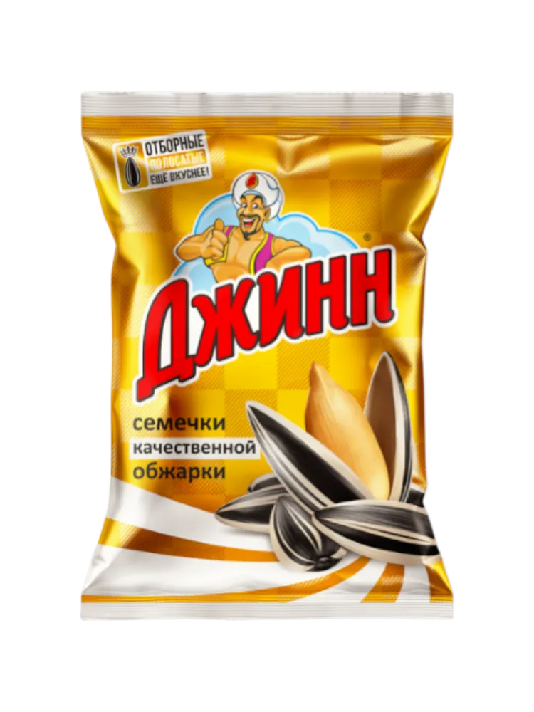  СЕМЕЧКИ ДЖИНН СОЛНЕЧНЫЙ ВЕЛИКАН 100 ГР ОТБОРНЫЙ (30)