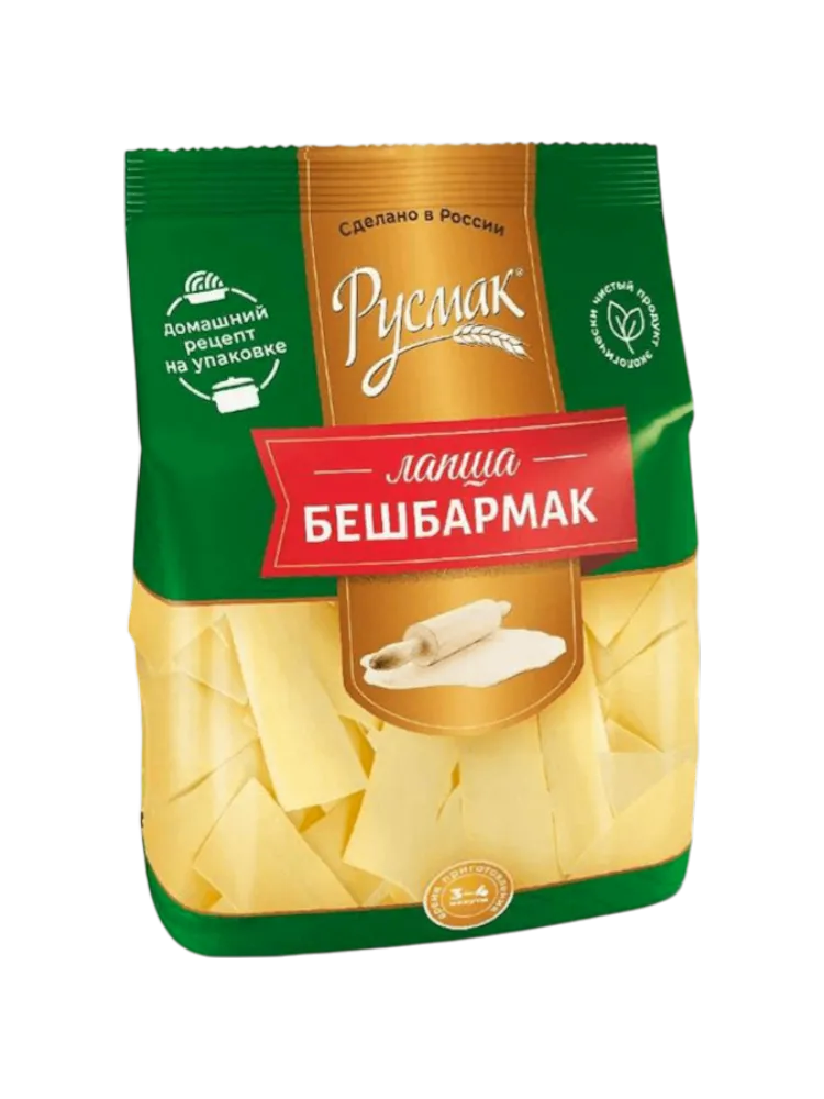 ЛАПША РУСМАК 300Г Д/БЕШБАРМАКА(20)