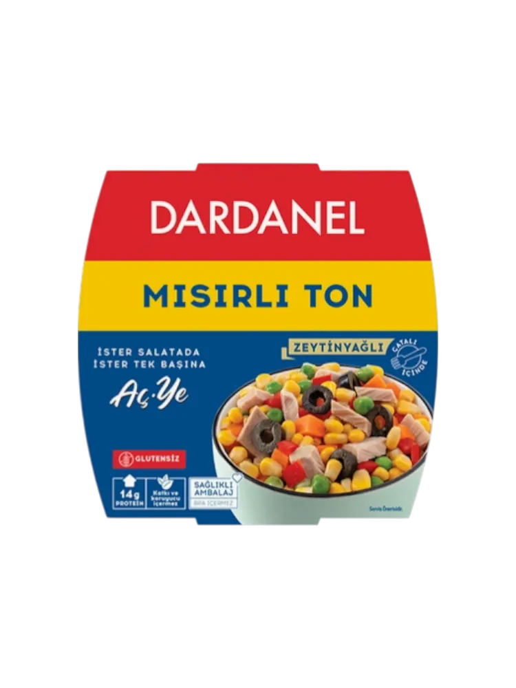 САЛАТ DARDANEL 160Г С ТУНЦОМ И КУКУРУЗОЙ В ПОДСОЛН МАСЛЕ(24) - фото 1