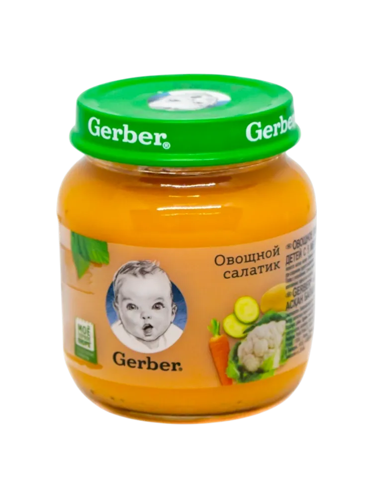 ПЮРЕ GERBER 125ГР ОВОЩНОЙ САЛАТ
