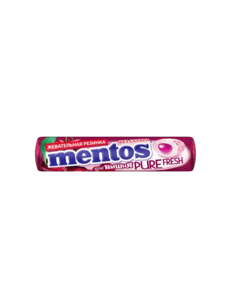ЖЕВ РЕЗ MENTOS 15.5Г ВИШНЯ(24)