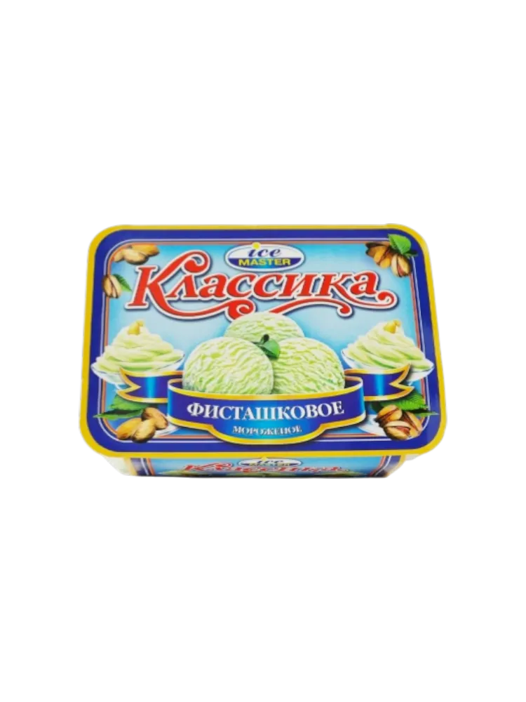 МОРОЖ ICE MASTER КЛАССИКА ФИСТАШКОВОЕ ВАННА 500Г(12)