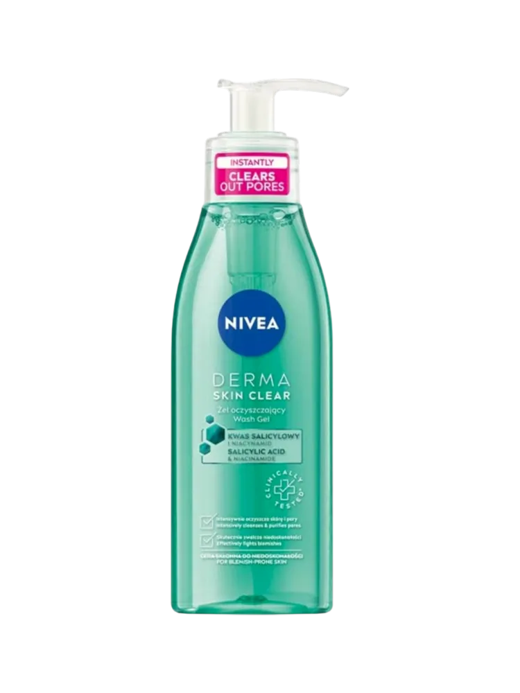 ГЕЛЬ Д/УМЫВАНИЯ DERMA 150МЛ SKIN CLEAR(6)