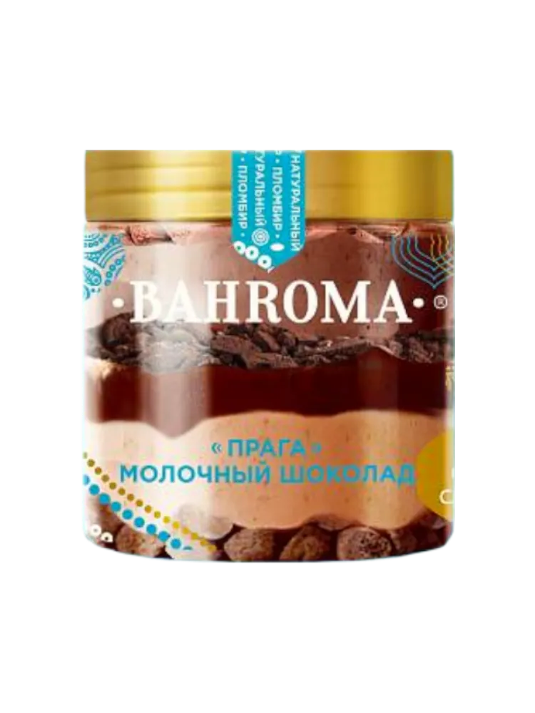 МОРОЖЕНОЕ BAHROMA 320Г ПЛОМБИР ПРАГА МОЛОЧНЫЙ ШОКОЛАД(6)