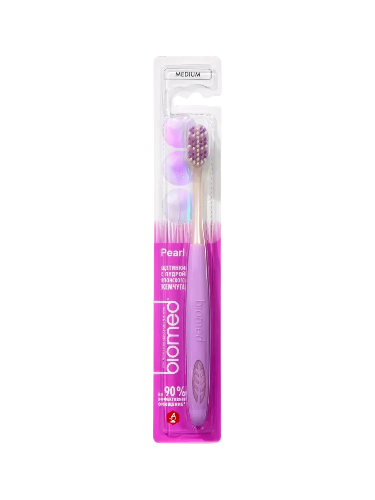 ЗУБ ЩЕТКА BIOMED PEARL WHITE MEDIUM (12)