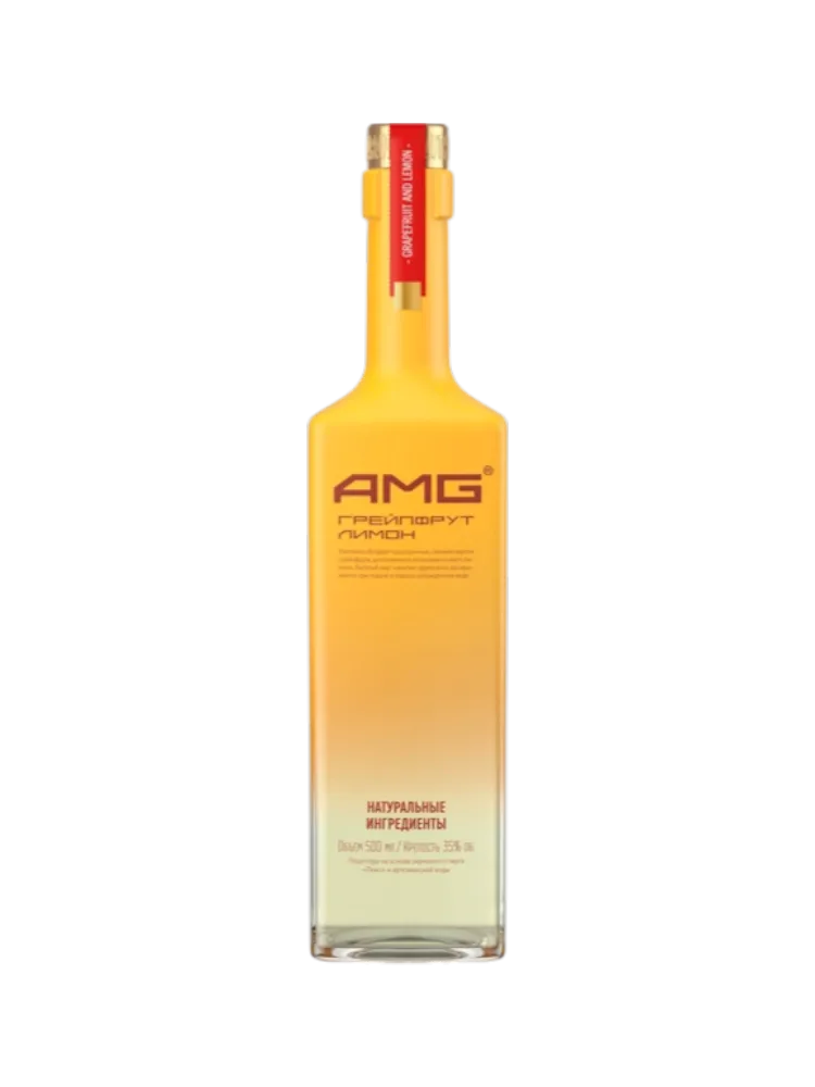 НАСТОЙКА AMG 0.5Л ГРЕЙПФРУТ С ЛИМОНОМ П/СЛ 35%(12) - фото 1