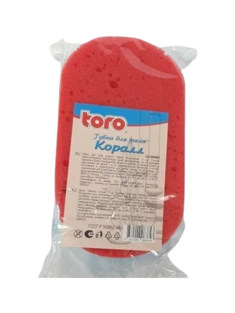 ГУБКА Д/ТЕЛА КОРАЛЛ TORO ОВАЛ(40)