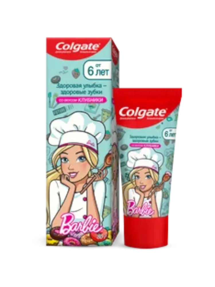 ЗУБ ПАСТА COLGATE L4 BARBIE 80МЛ КЛУБНИКА ОТ 6ЛЕТ