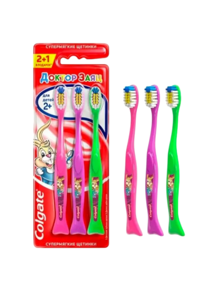 ЗУБ ЩЁТКА COLGATE ДЕТСКАЯ ОТ 2ЛЕТ 3ШТ