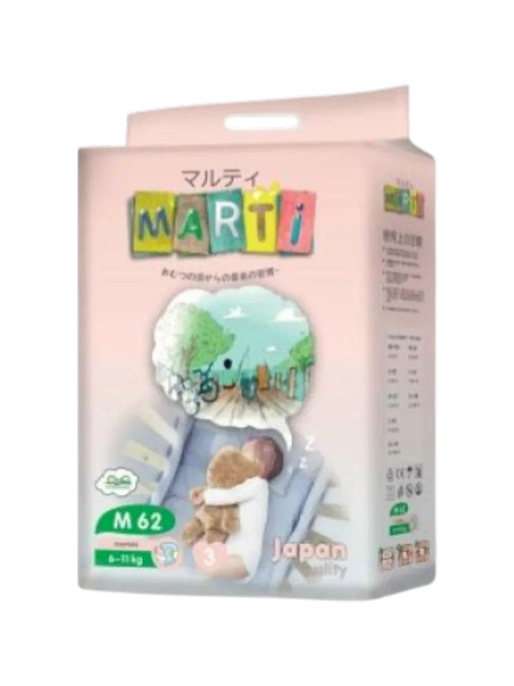 ПОДГУЗНИКИ MARTI M 6-11КГ 62ШТ