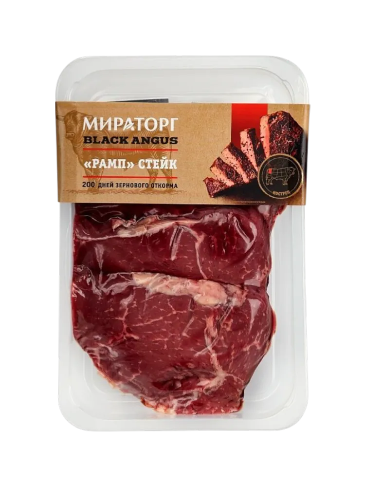 СТЕЙК МИРАТОРГ 480Г РАМП Б/К ЗАМ