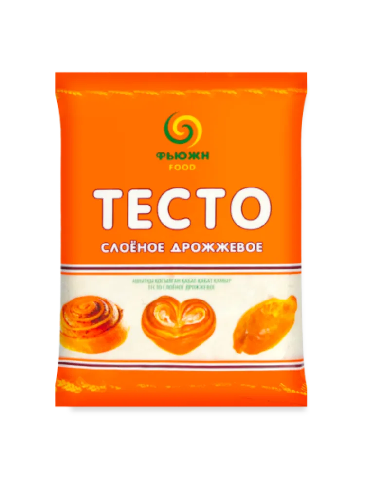 ТЕСТО ФЬЮЖН FOOD 800Г СЛОЕНОЕ ДРОЖЖЕВОЕ