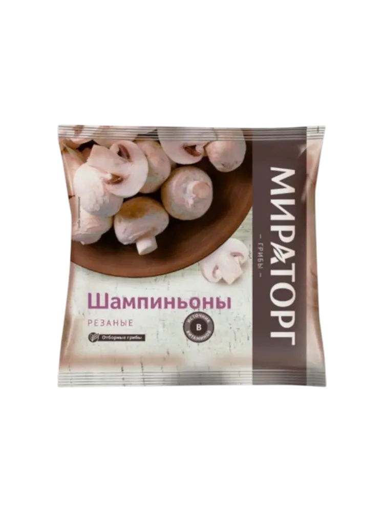 МИРАТОРГ 400Г ГРИБЫ ШАМПИНЬОНЫ РЕЗАН С/М