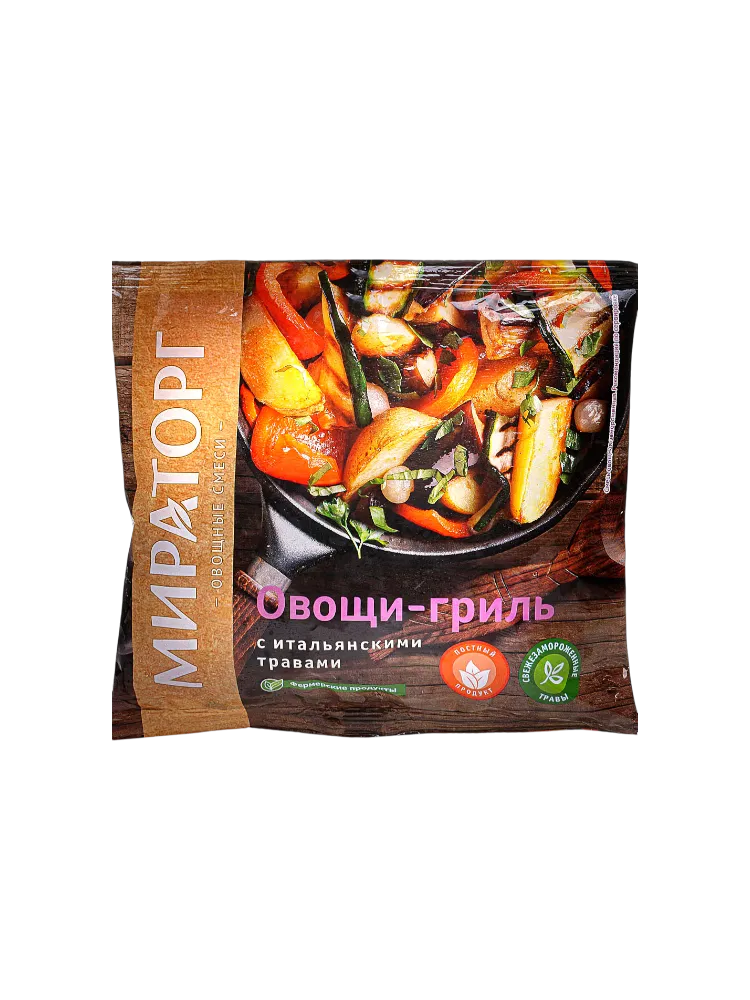 МИРАТОРГ ОВОЩИ-ГРИЛЬ 400Г С ИТАЛЬЯНСКИМИ ТРАВАМИ