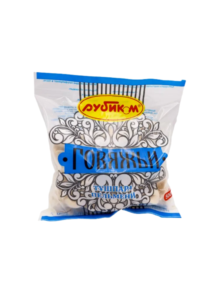 ПЕЛЬМЕНИ ГОВЯЖЬИ РУБИКОМ 500Г
