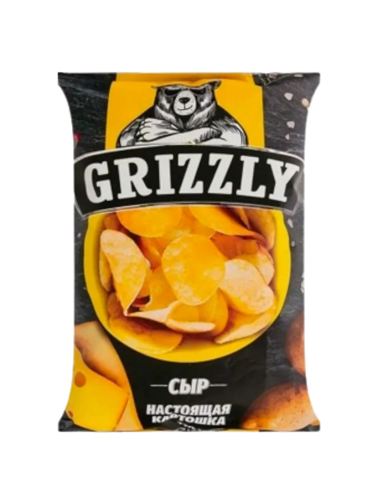 ЧИПСЫ GRIZZLY НАТУРАЛЬНЫЕ СЫР 110 ГР