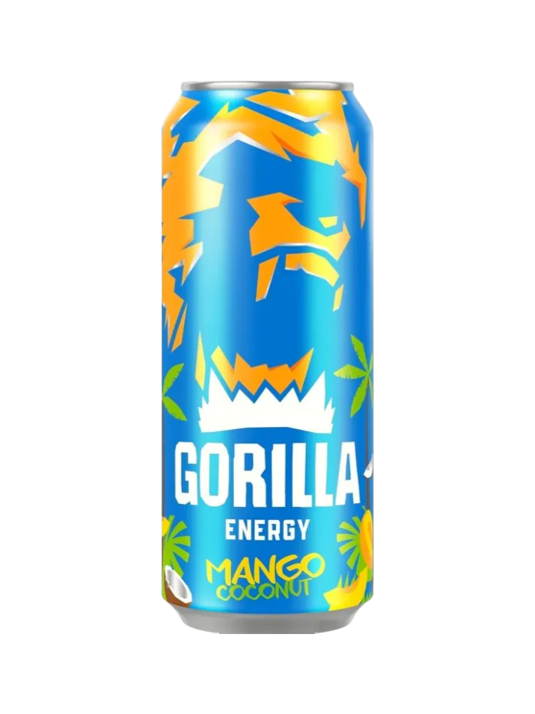 НАПИТОК ЭНЕРГЕТ GORILLA 0.45Л MANGO COCONUT Ж/Б