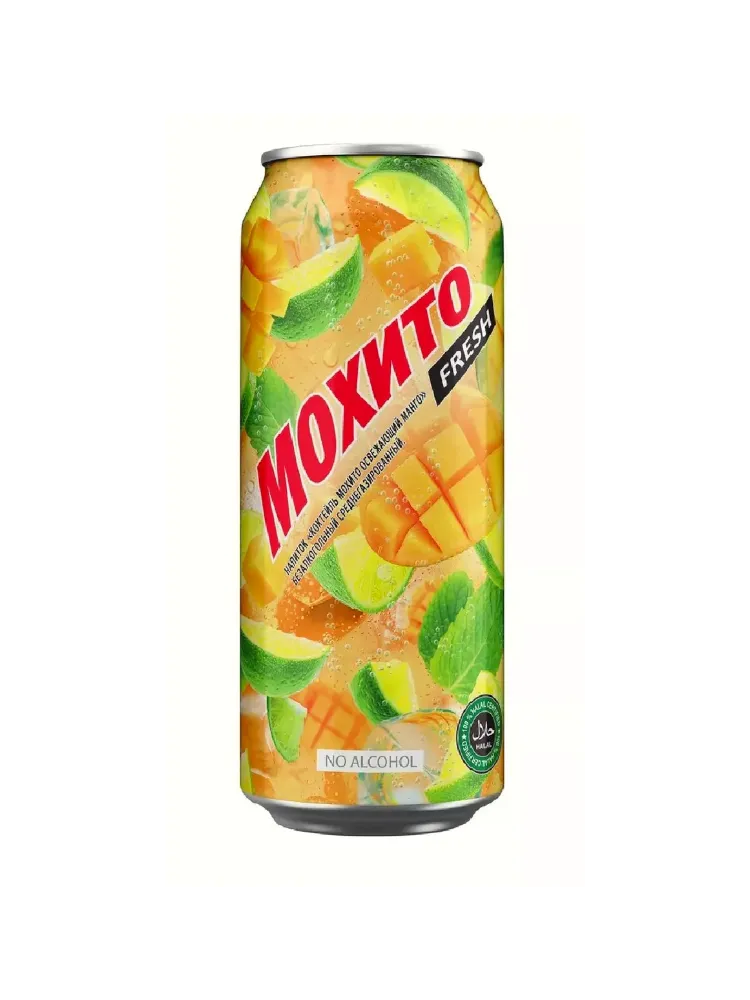 MOJITO FRESH С СОКОМ МАНГО 0,45Л Ж/Б
