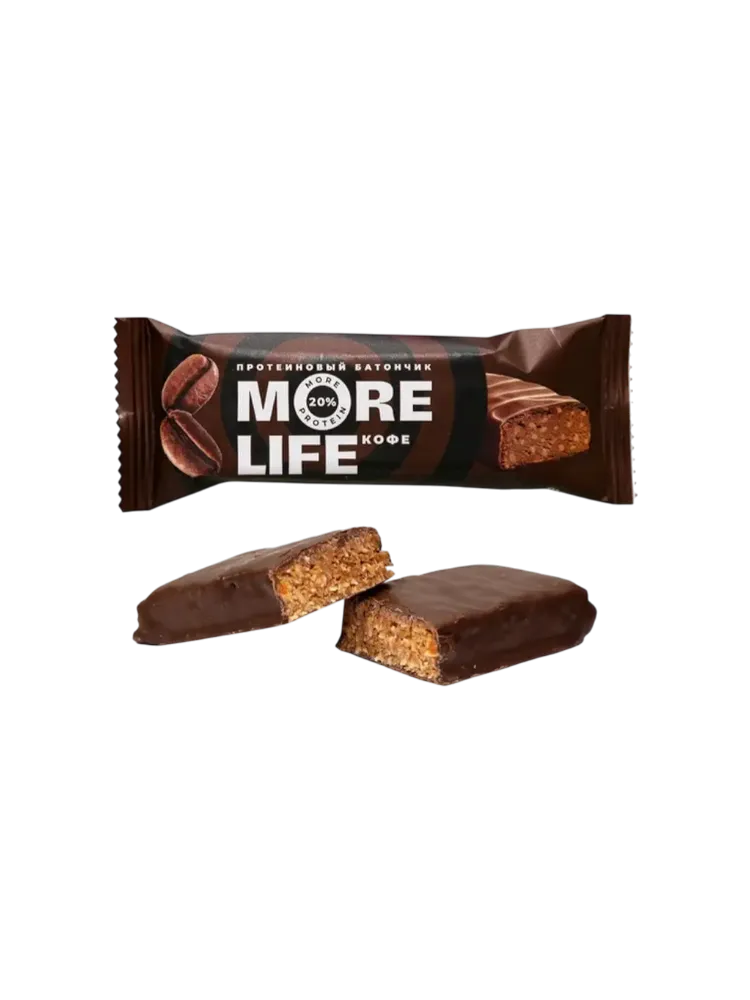 БАТОНЧИК MORE LIFE 50ГР ПРОТЕИНОВЫЙ КОФЕ