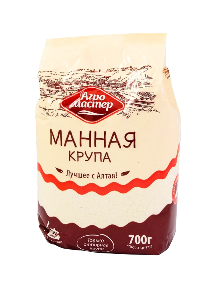 КРУПА АГРОМАСТЕР 700Г МАННАЯ