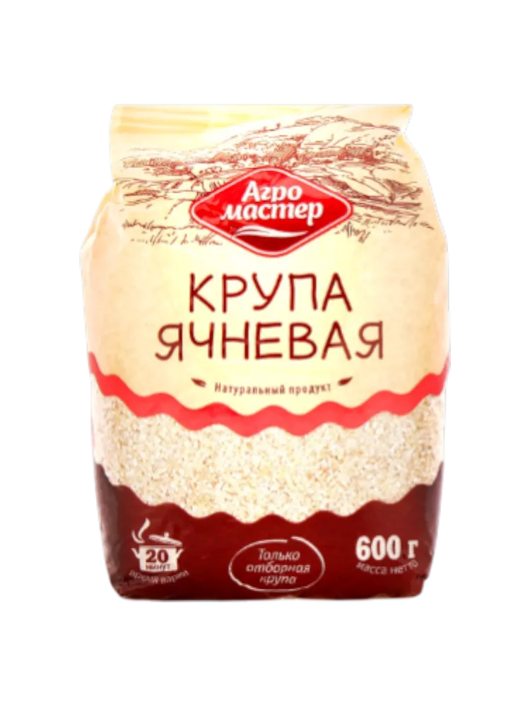 КРУПА АГРОМАСТЕР 600Г ЯЧНЕВАЯ