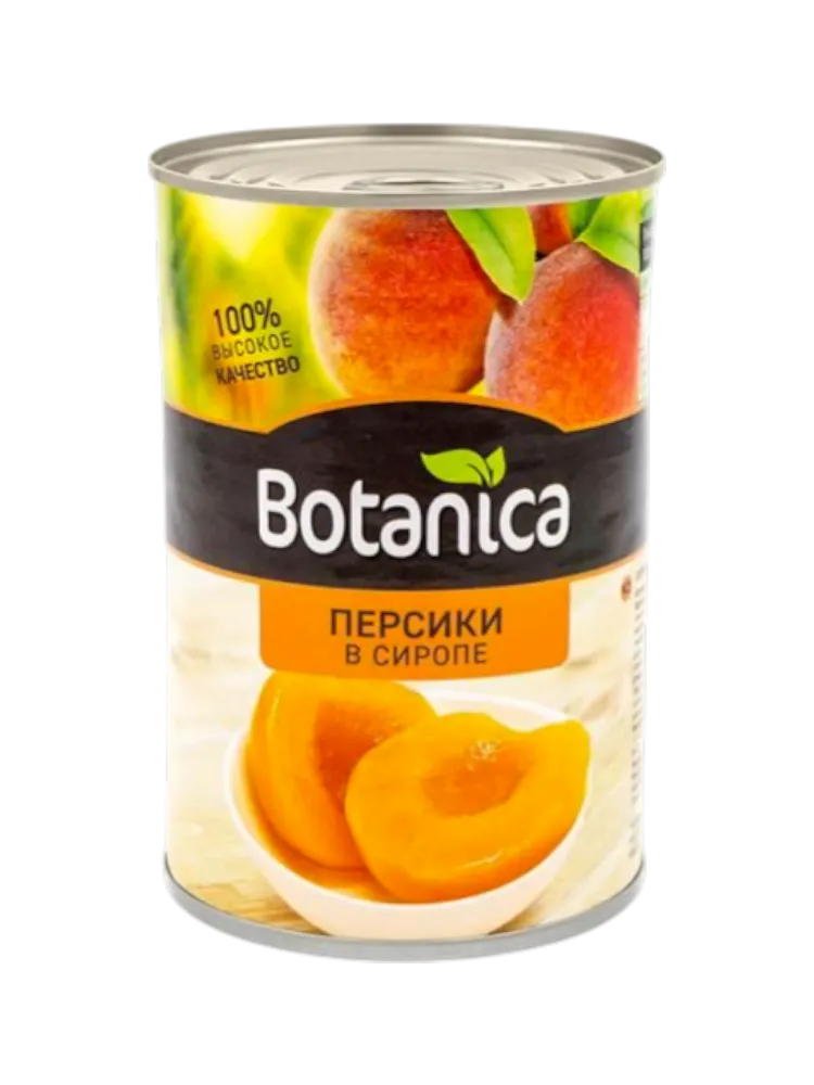 ПЕРСИКИ BOTANICA 425МЛ ПОЛОВИНКИ В СИРОПЕ