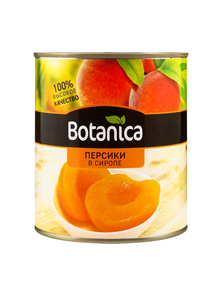 ПЕРСИКИ BOTANICA 850МЛ ПОЛОВИНКИ В СИРОПЕ