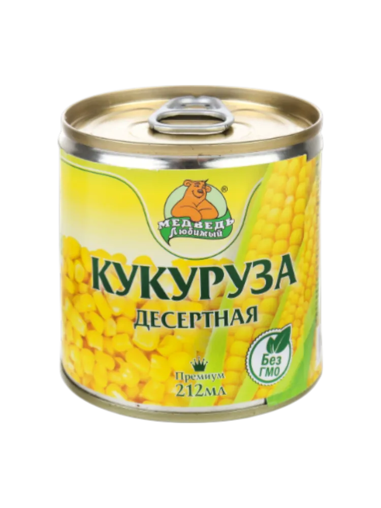 КУКУРУЗА МЕДВЕДЬ ЛЮБИМЫЙ 212Г КОНСЕРВ Ж/Б КЛЮЧ