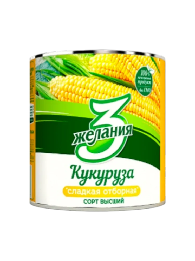 КУКУРУЗА 3 ЖЕЛАНИЯ СЛАДКАЯ ОТБОРНАЯ 400ГР 