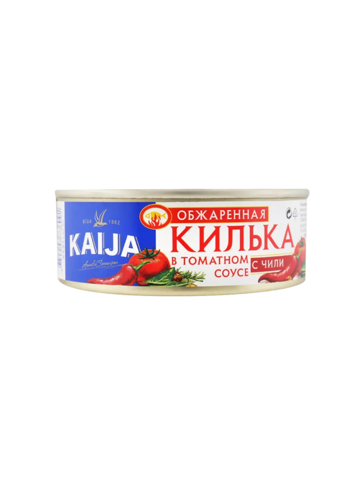 КОНСЕРВЫ KAIJA КИЛЬКА 240Г ОБЖ В Т/С С ЧИЛИ КЛЮЧ