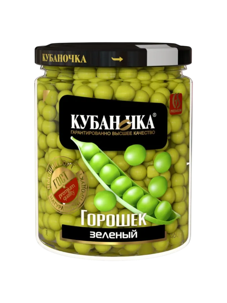 ГОРОШЕК КУБАНОЧКА 460Г ЗЕЛ С/Б