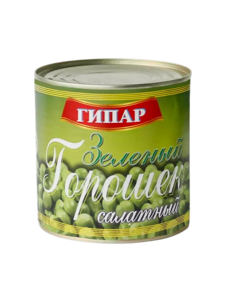 ГОРОШЕК ГИПАР 400Г ЗЕЛЕНЫЙ САЛАТНЫЙ