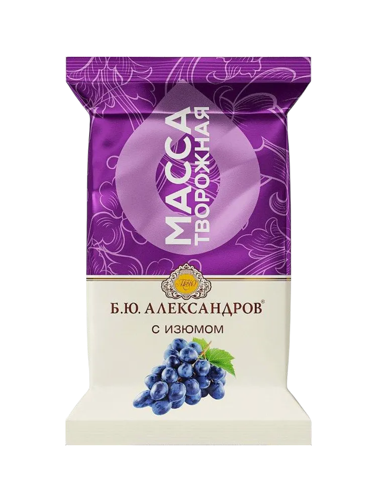МАССА ТВОРОЖ Р.А.АЛЕКСАНДРОВ С ИЗЮМОМ 80Г