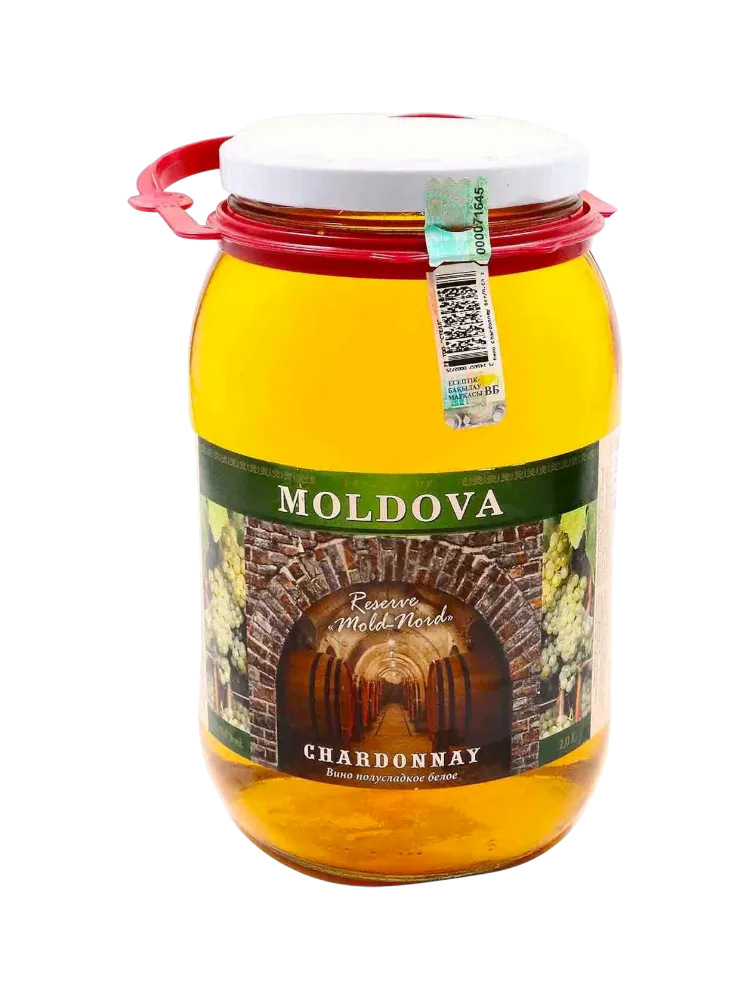 ВИНО VINIA DENOVI 2Л CHARDONNAY БЕЛ П/СЛБАНКА - фото 1