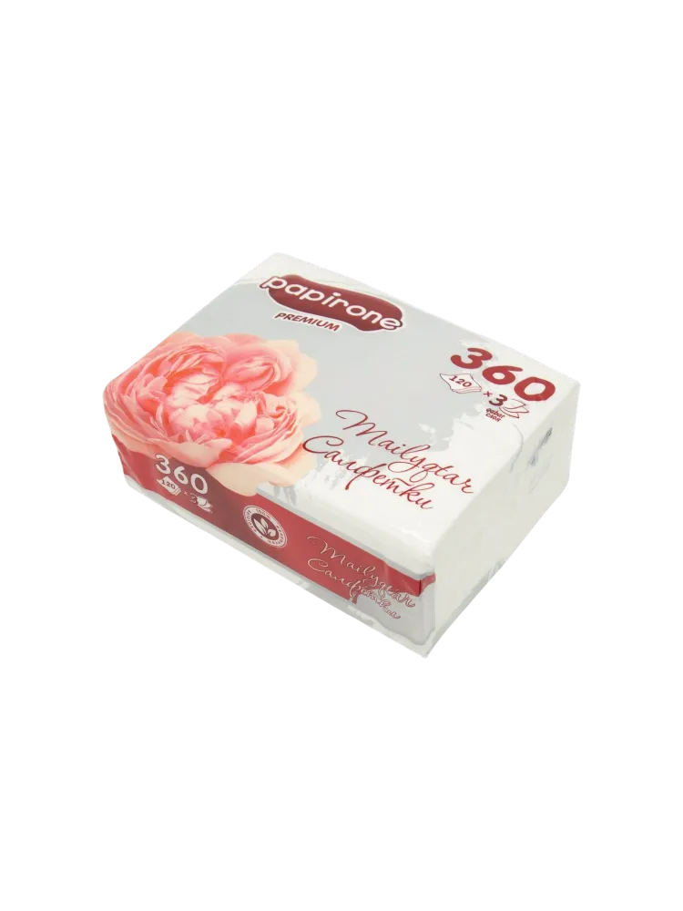 САЛФЕТКИ ВЫТЯЖНЫЕ PAPIRONE 120ШТ ПИОН(36)