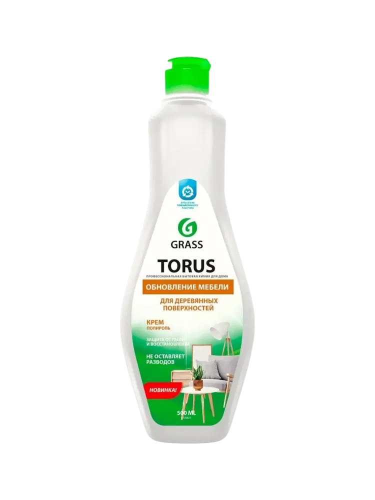 ОЧИСТИТЕЛЬ ПОЛИРОЛЬ Д/МЕБЕЛИ TORUS Д/ДЕРЕВЯННЫХ ПОВЕРХНОСТЕЙ 500МЛ(8)