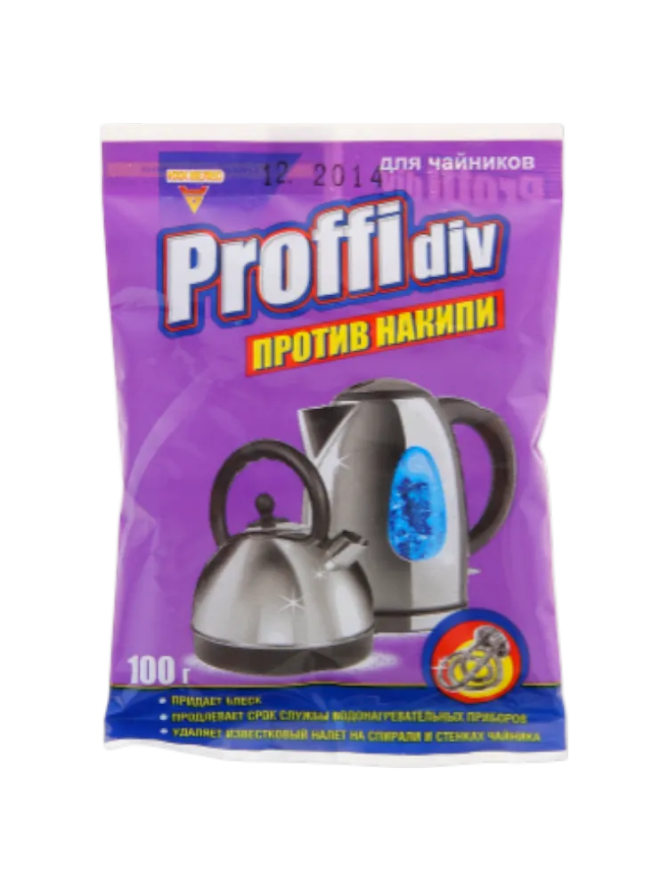 СР-ВО ПРОТИВ НАКИПИ ДЛЯ ЧАЙНИКОВ PROFFIDIV 100Г(30)