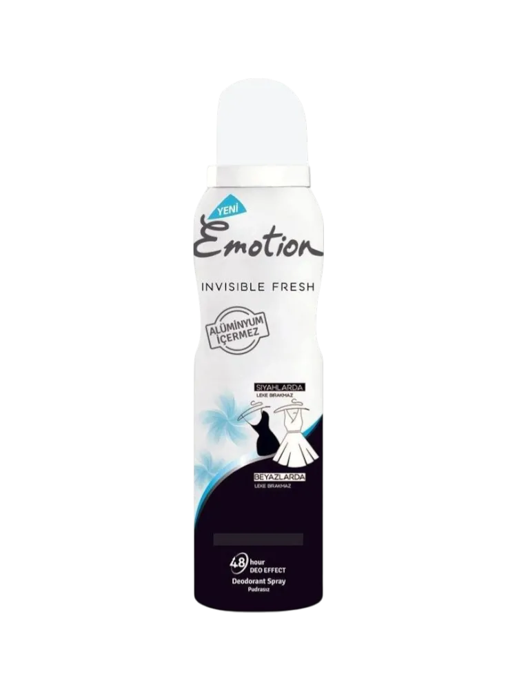 ДЕЗОДОРАНТ ЖЕН EMOTION INVISIBLE FRESH СПРЕЙ 150МЛ