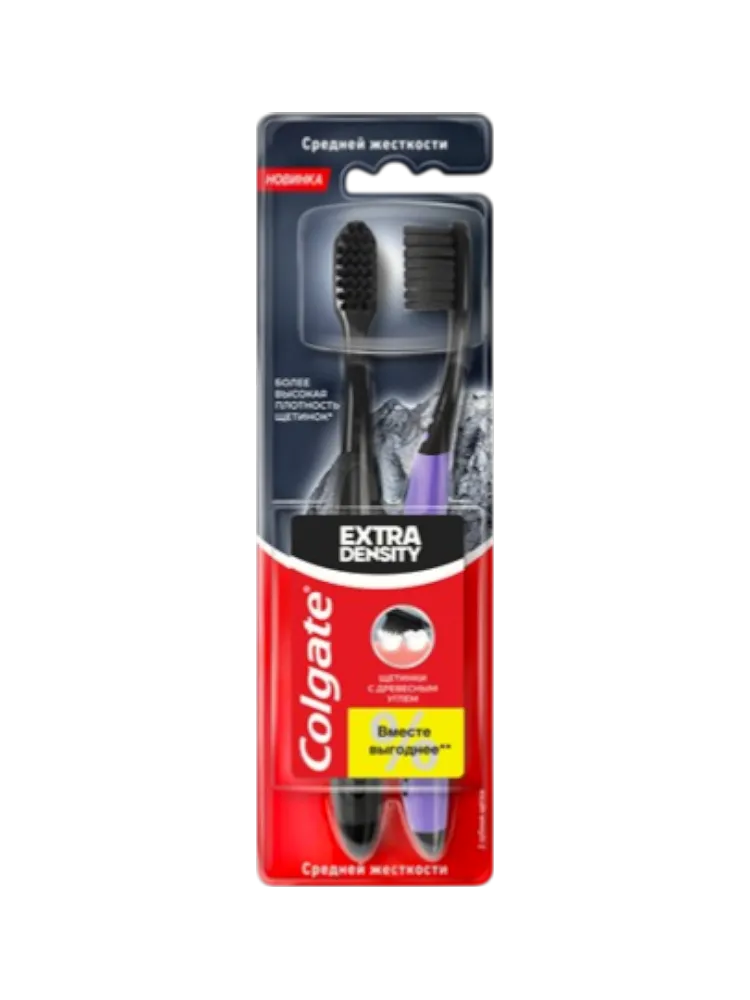 ЗУБ ЩЕТКА COLGATE EXTRA DENSITY СРЕДНЯЯ 2ШТ