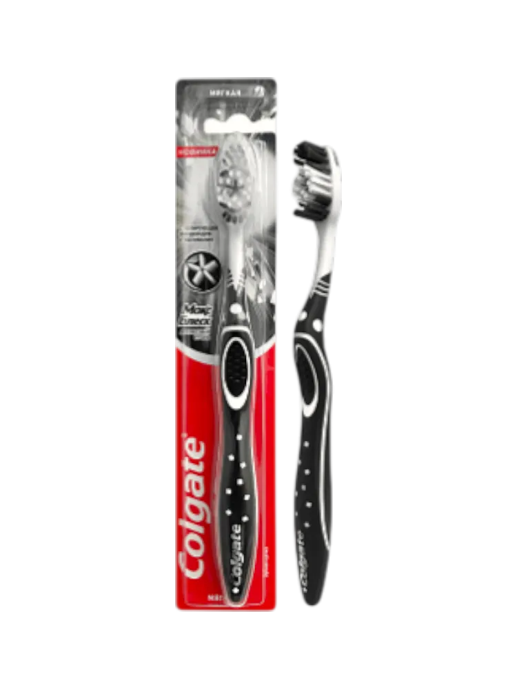 ЗУБ ЩЁТКА COLGATE L3 МАКС БЛЕСК ДРЕВЕСНЫЙ УГОЛЬ МЯГКАЯ