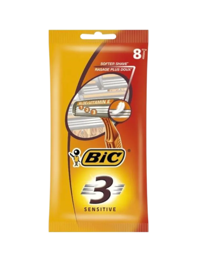СТАНОК BIC 3 SENSITIVE ОДНОРАЗ 8ШТ(20)