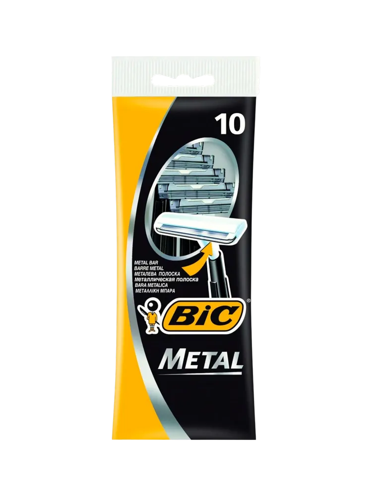 СТАНОК BIC METAL ОДНОРАЗ 10ШТ(20)