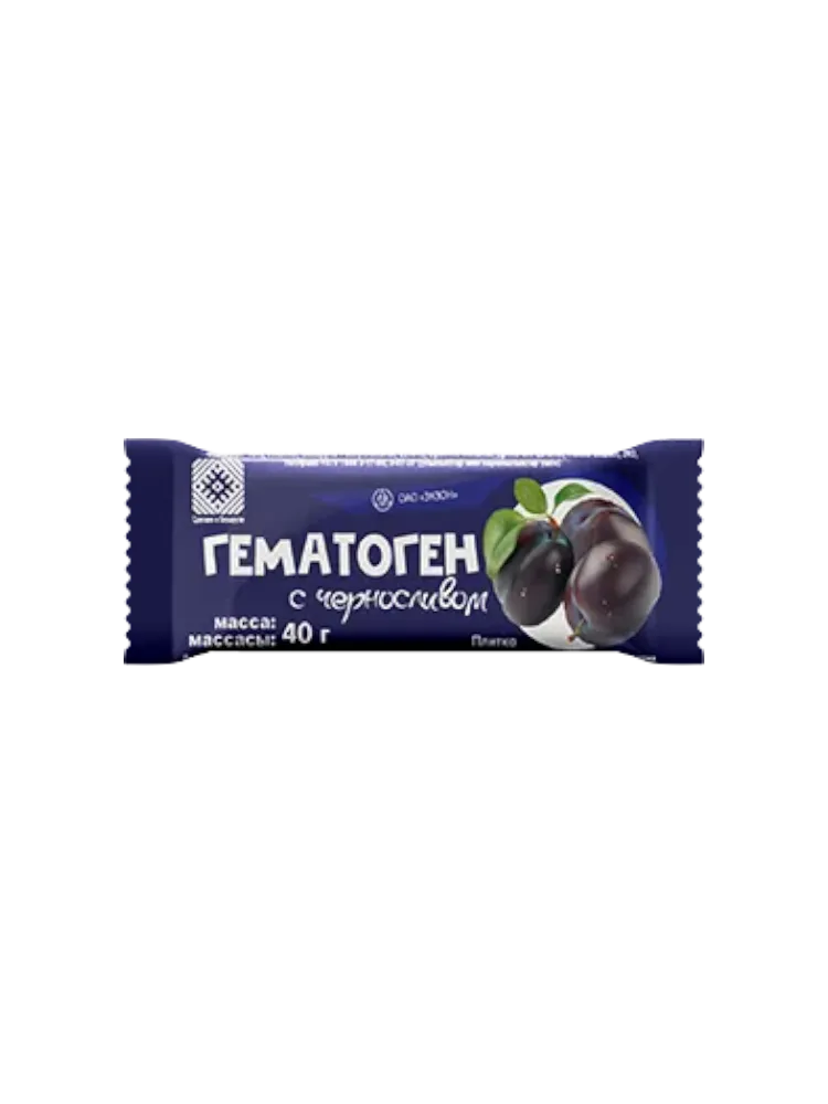 Гематоген Экзон с черносливом 40г