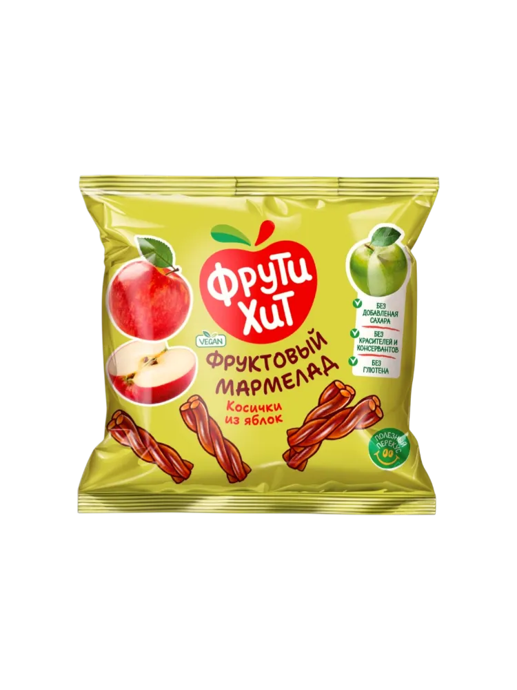 МАРМЕЛАД ФРУТИХИТ 45Г КОСИЧКИ ЯЗ ЯБЛОК(24)