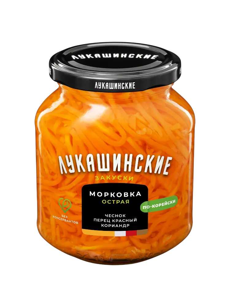 МОРКОВЬ ЛУКАШИНСКИЕ 340Г ОСТРАЯ ПО КОРЕЙСКИ(8)